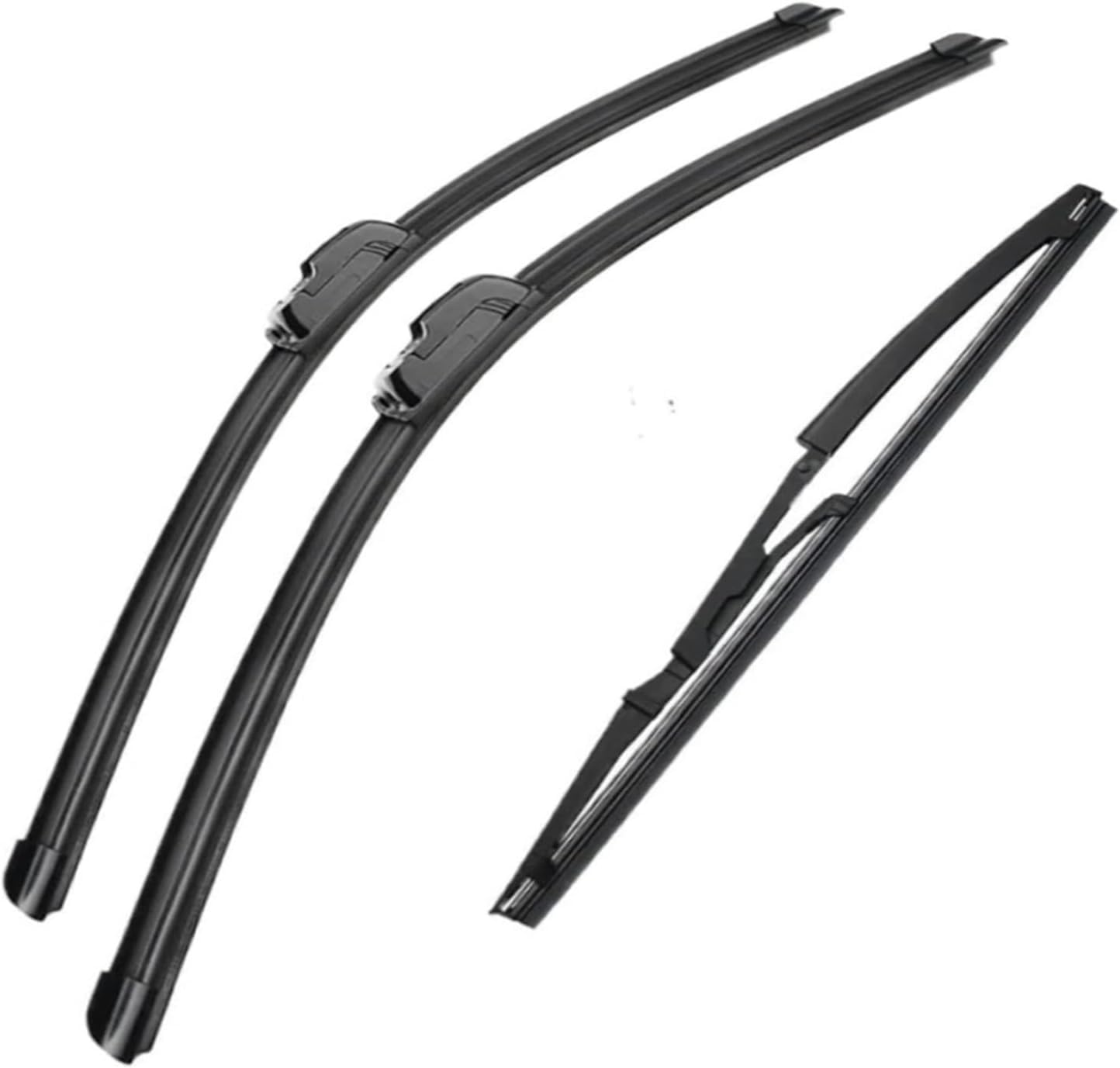 PLAKDFUU Wiper Blades Front Rear Set for Fiat Panda 169 2003-2012 22 "16" 13" - Silent & Streak-Free