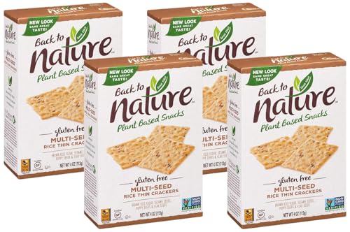 Back to Nature Gluten Free Crackers, Multi-Seed Rice Thins - Dair...