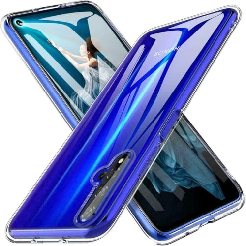 Compatibile per HUAWEI NOVA 5T / YAL-L21 / TAL-L61 / YAL-L71 / YAL-L61D copertura tasti back COVER case soft GEL SILICONE protezione flessibile SLIM matte MORBIDA TPU (Trasparente)