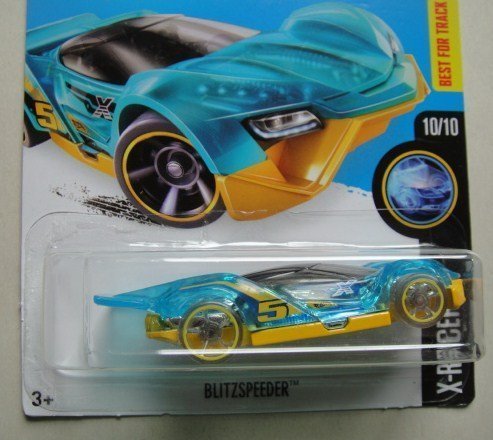 Hot Wheels 2016 X Raycers Blitzspeeder 20 250 Light Blue