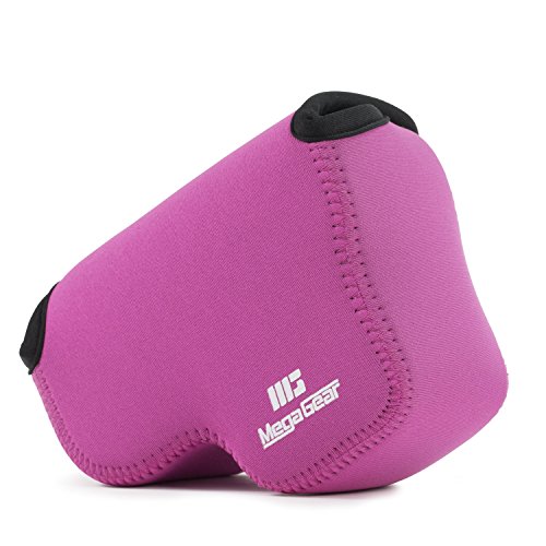 Funda para cámara Nikon Coolpix L340 neoprén rosa fuerte miniatura 2