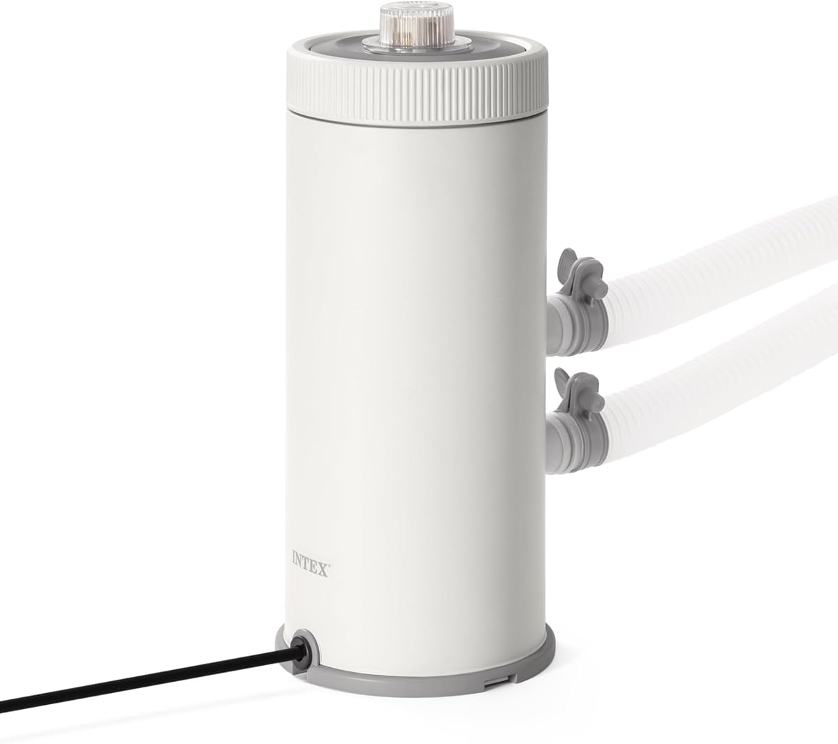 Bomba de filtro de cartucho INTEX Krystal Clear de 1000 GPH para piscinas elevadas | 26637EP - Para piscinas de hasta 6000 gal - Circulación y filtración mejoradas con indicador de calibre de cartucho tipo A