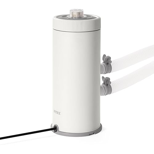 INTEX C1000 Cartridge Filter Pump for AGP: 1000 GPH Pump Flow Rate - Cartridge Gauge Indicator - HydroAeration Technology - Includes Type A Filter Cartridge - Turnover Rate/System Flow 750 GPH