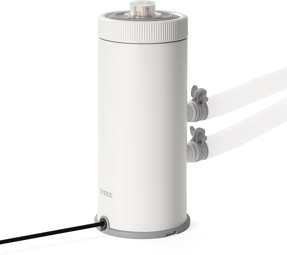 INTEX C1000 Cartridge Filter Pump for AGP: 1000 GPH Pump Flow Rate - Cartridge Gauge Indicator - HydroAeration Technology - Includes Type A Filter Cartridge - Turnover Rate/System Flow 750 GPH