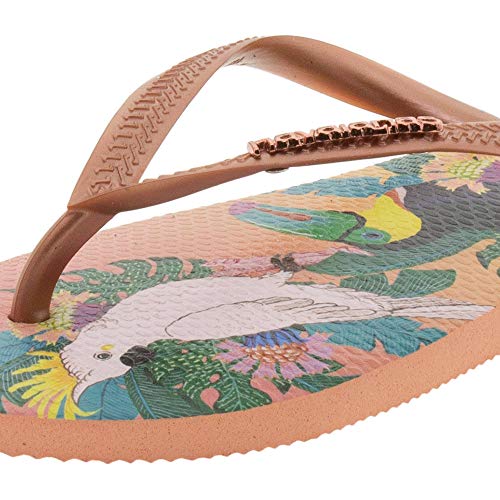 Chinelo Slim Tropical, Havaianas, Feminino, Rosa Seda, 35/36