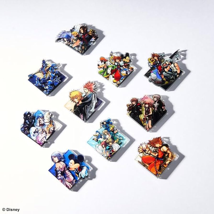 ディズニー　キングダムハーツ ガラスマグネット　全14種セット　コンプ キングダム ハーツ / ガラスマグネット BOX | スクウェア