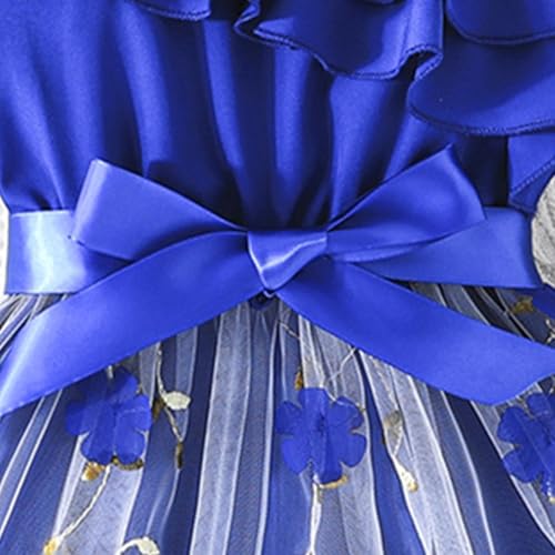 Girls Dresses Summer Casual Tulle Tutu Sundress Ruffle One Shoulder Beach Party Dress Fashion Toddler Baby Kids4