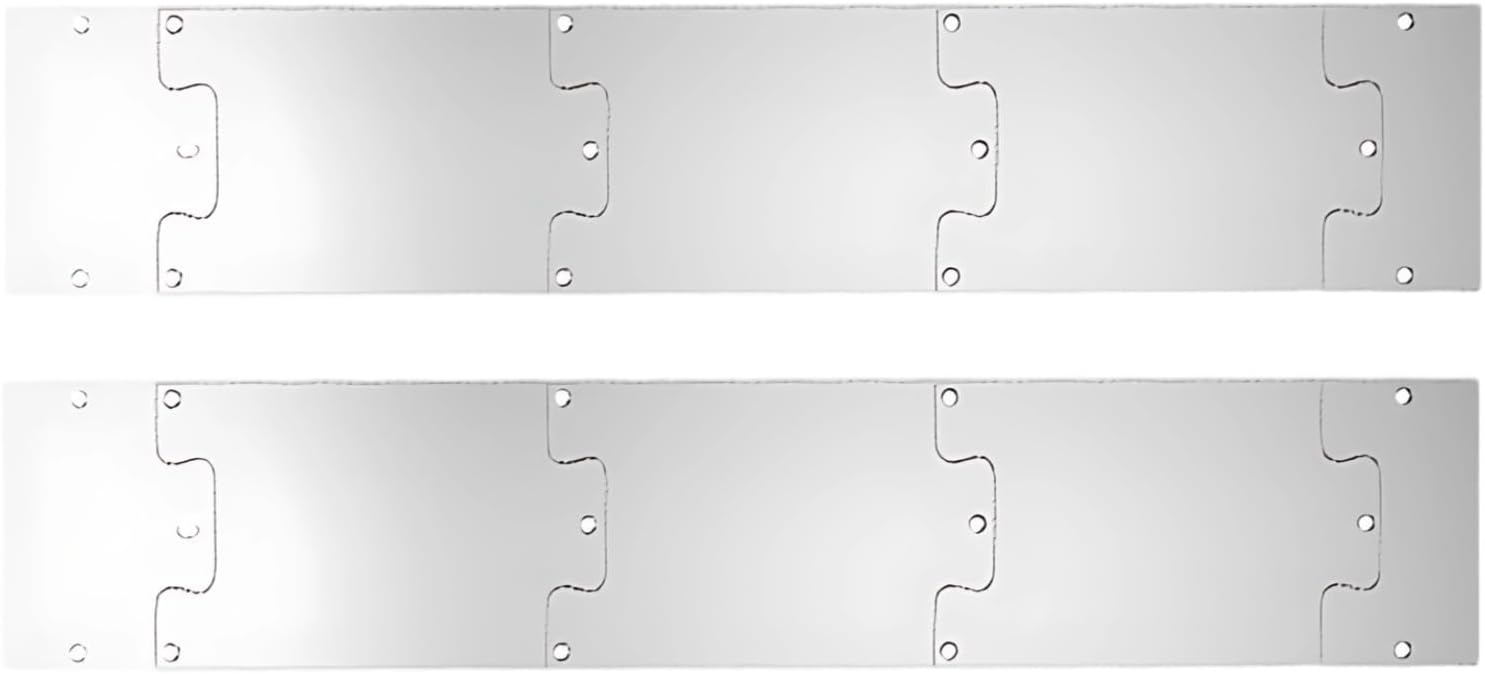 Door Kick Plate Set 10 Pcs, 6 X 30 in, Stainless Steel, Includes Screws, Scratch-Resistant, for Interior & Exterior Doors