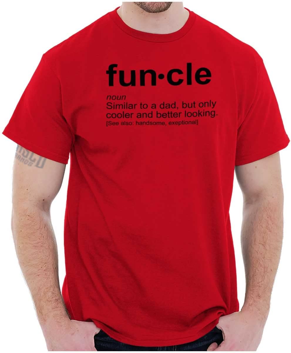 Brisco Brands Funcle Fun Uncle Definition Cool Mens Graphic T Shirt Tees