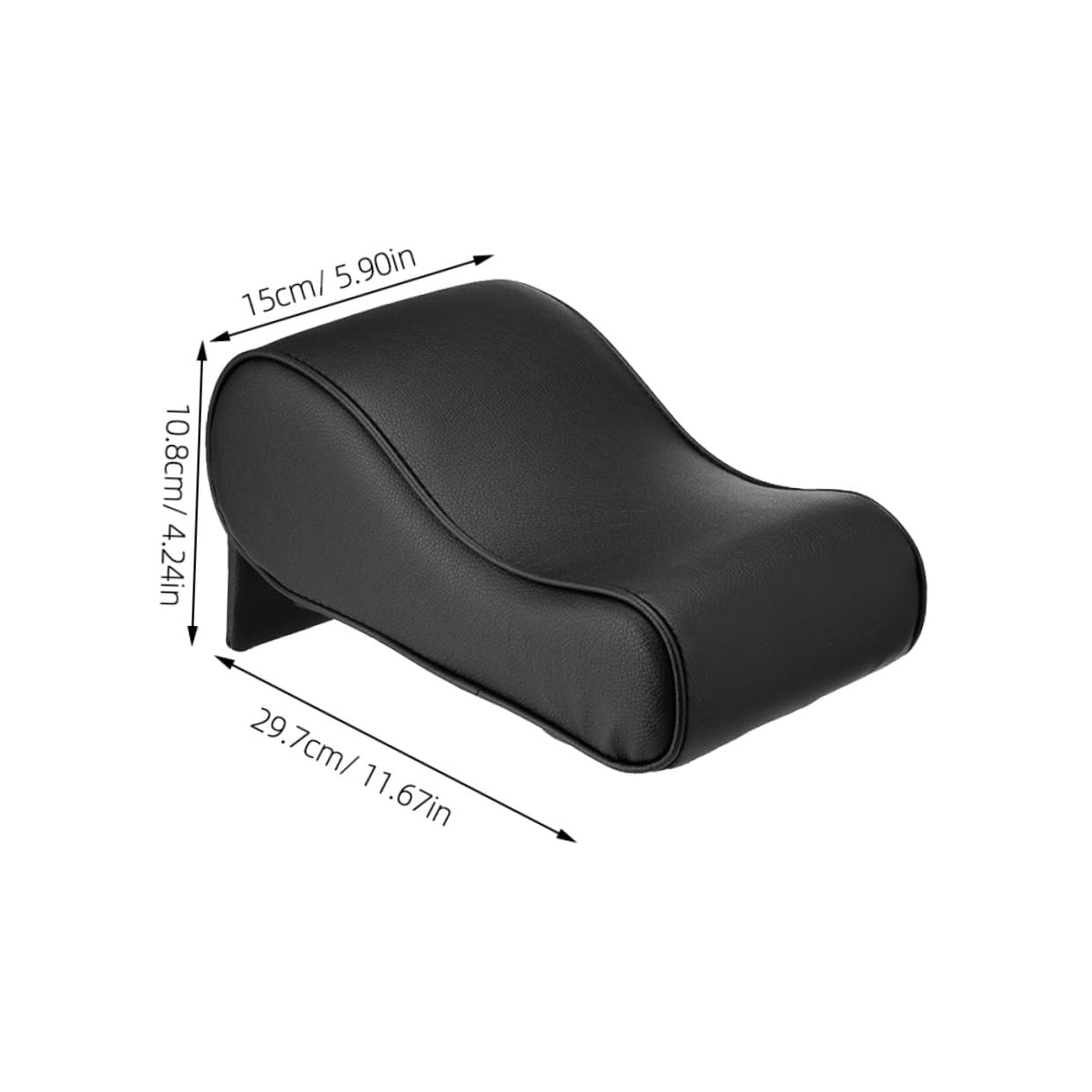 2 piezas Almohadillas Reposabrazos Coche PU Negro Soporte Ergonómico para Puerta Protección Consola Central y Confort Brazo Conducción
