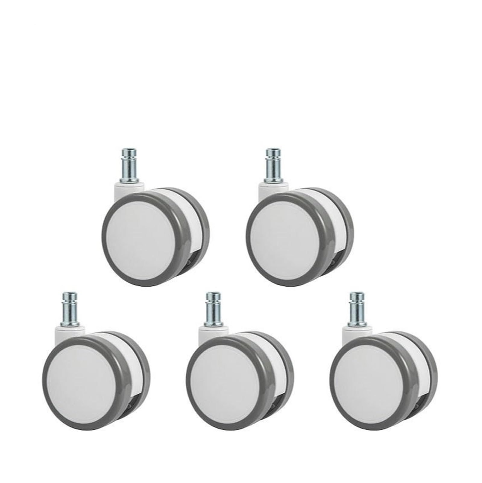 MXXDMOPD 5 Pieces/lot 2. inch Chair Wheel Caster circlip or Screw Universal Pulley Accessories with Brake(Circlip universal)