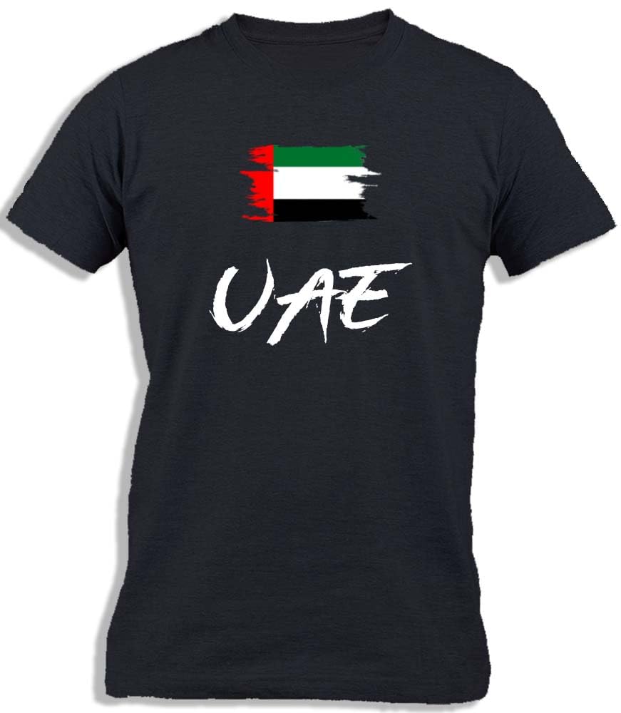 Ay Cabron™ UAE With Painted Flag | UAE Paint Flag | UAE Painted Flag | Happy National International Day Celebration Cotton T-Shirt For Kids