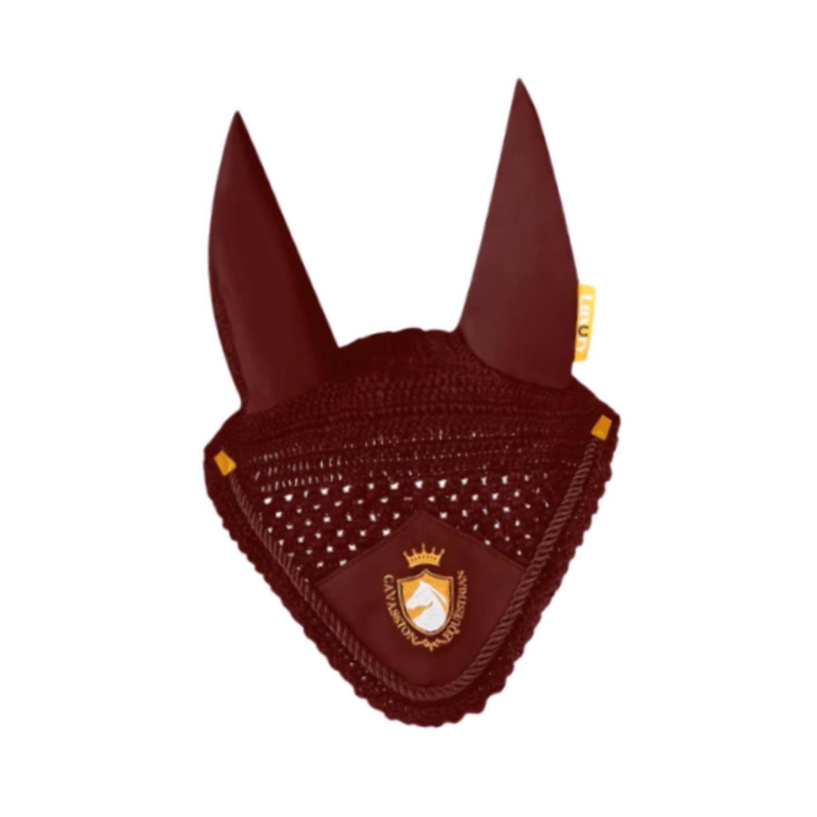 B Baosity Bonnet Anti-Mouches Cheval Masque Équestre Protection Oreilles Couvre-tête Respirant Tissu Polyestère Souple Utilisable pour Sport Équitation Concours