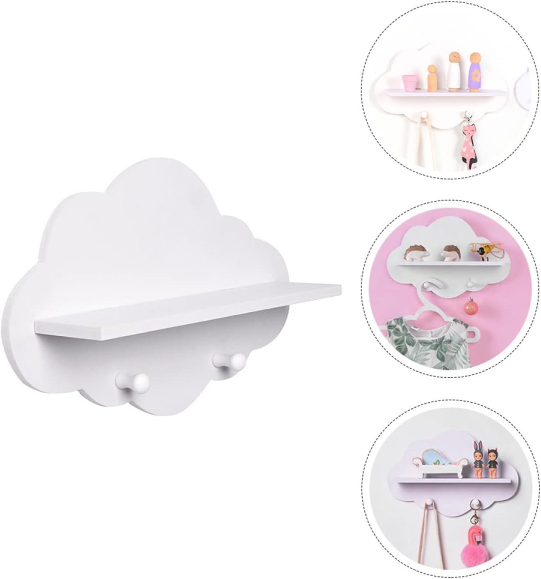 Wall Hanging Rack with Decorative Storage Rack for Home Decor Coat Hooks for Porch Living Bedroom Durability and Organization
