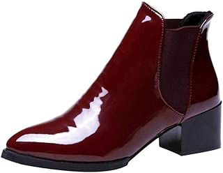 botas de charol mujer