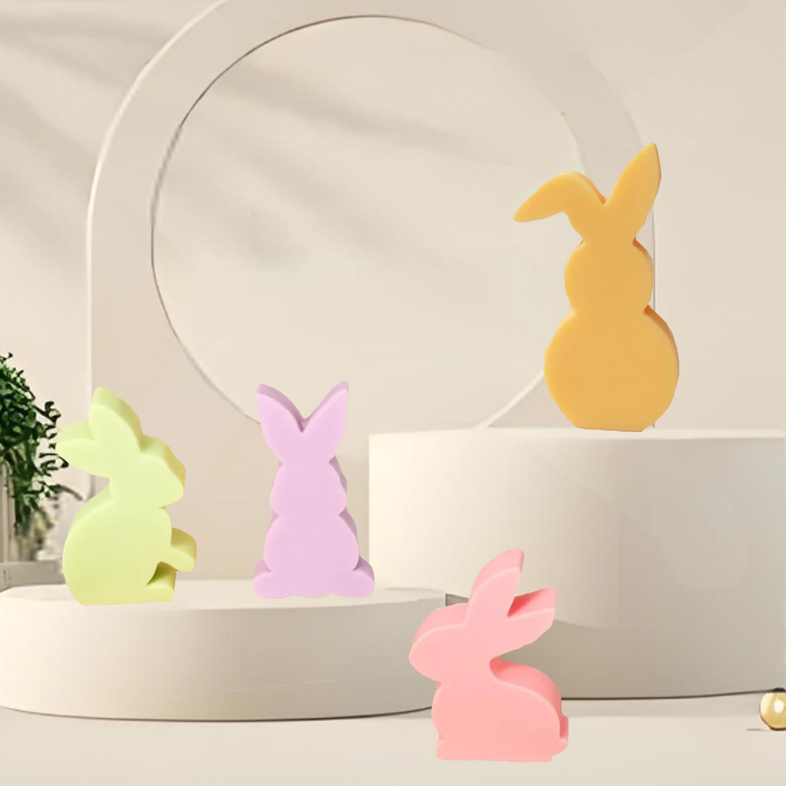 Stampi In Silicone Per Pasqua A Forma Di Coniglio: Per Candele, Resina, Gesso - 4