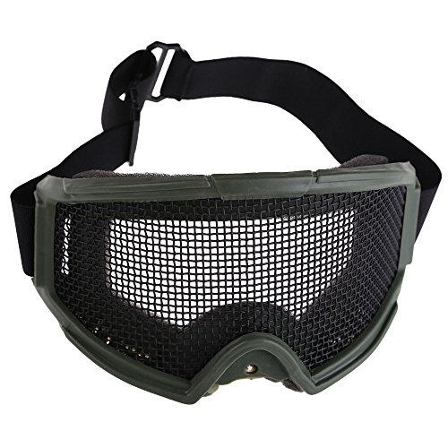 Preisvergleich Produktbild NELNISSA Nelissa Schutzbrille für Airsoft und Augen-Schutzbrille aus Metallgeflecht