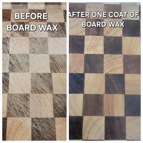 Cera para tabla de cortar, acondicionador de madera 100% natural blanco en envase redondo 2x2x2 pulgadas miniatura 3