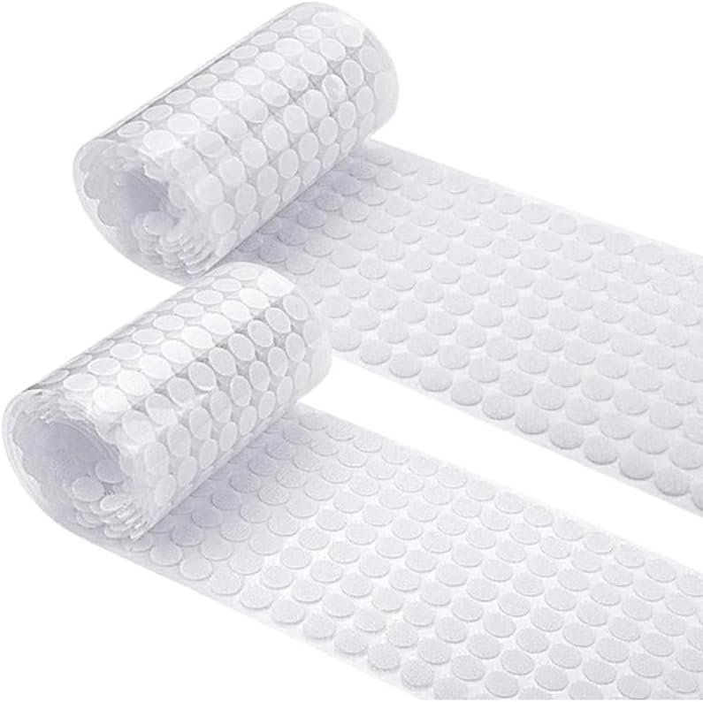 Sticker Self Adhesive Fastener Tape Dots 10/15/20/25/30mm Strong Glue Sticker Disc White Black Round Hook Loop Tape