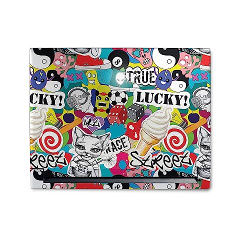 Image of MightySkins Skin Compatible with Alienware M18 R1 (2023) Full Wrap Kit - Sticker Bomb | Protective, Durable, and Unique Vinyl Decal wrap Cover | Easy to Apply & Change Styles | Made in The USA