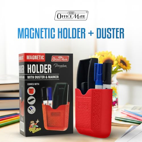 Image of Soni Officemate Magnetic Pen Holder with Duster and Marker (1pc)