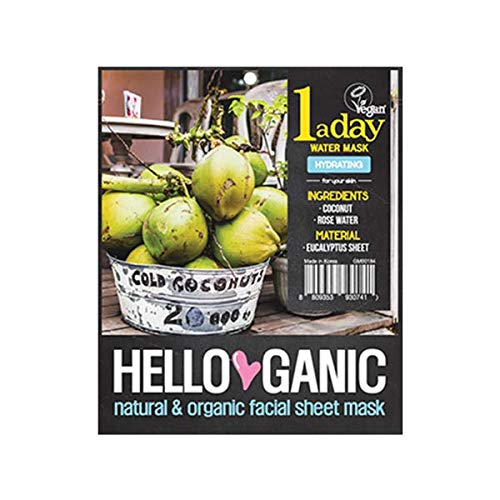 Máscara de hoja de agua One a Day - Mascarilla facial orgánica y vegana