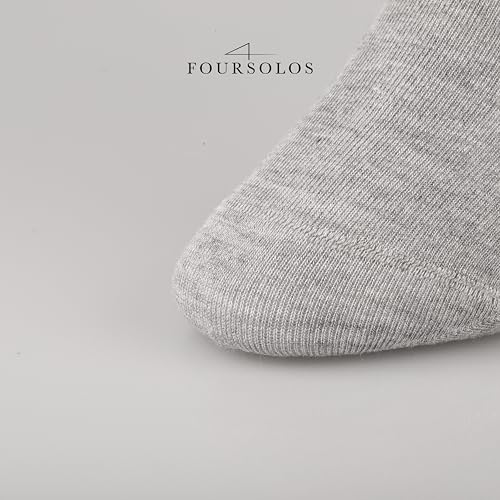 Image of Women's Bamboo Viscose Ankle Socks - 5-Pack Soft Breathable Lightweight Everyday Size 6-9, Black White and Gray