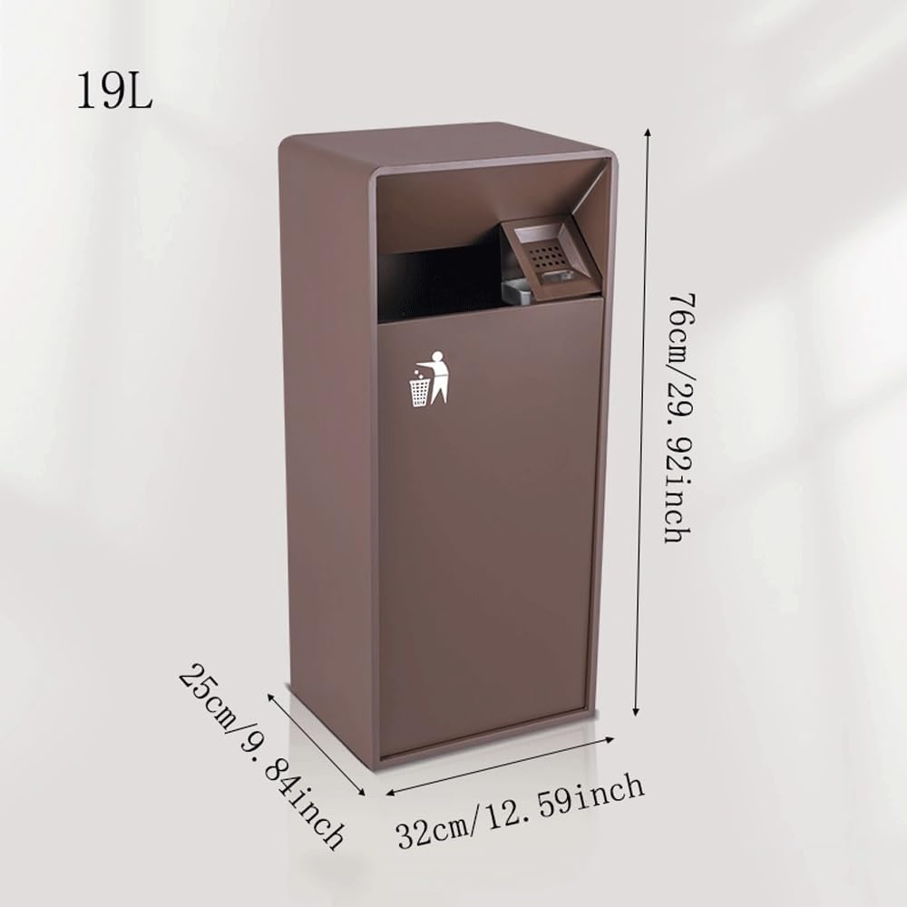 YAYAOVP-24927 ゴミ箱 屋内/屋外 ゴミ箱 正方形 金属製ゴミ箱 サイド