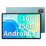 TECLAST M50 Pro Gaming Tablet 10 Zoll, 16GB RAM+256GB ROM(1TB TF)Android 13 Tablets, T616 Octa-Core 2.0Ghz, TDDI 1920x1200FHD, 5MP+13MP, 6000mAh, 4G LTE/5G WLAN/Google GMS/5-GPS/Widevine L1/435g(2023)