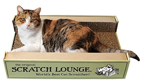 Scratch Lounge Cardboard Cat Scratcher, Large - Lasts 10 Times Longer Than Other