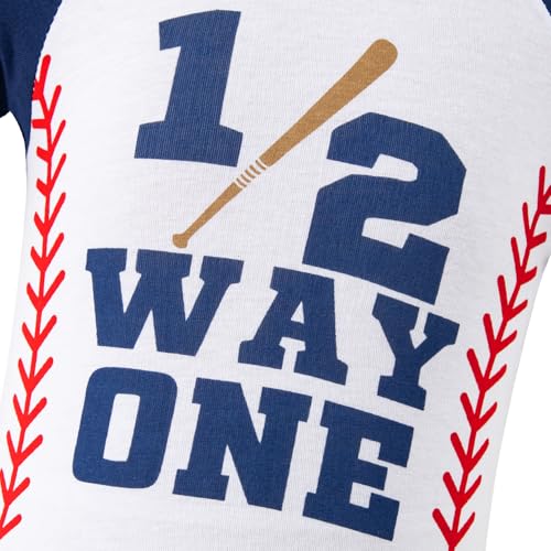 Baby Half Birthday Outfit Boy Funny 1/2 Birthday Baby Boys Romper Happy Birthday Party2