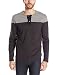 Lucky Brand Men's Colorblock Henley, Black/Multi, X-Large