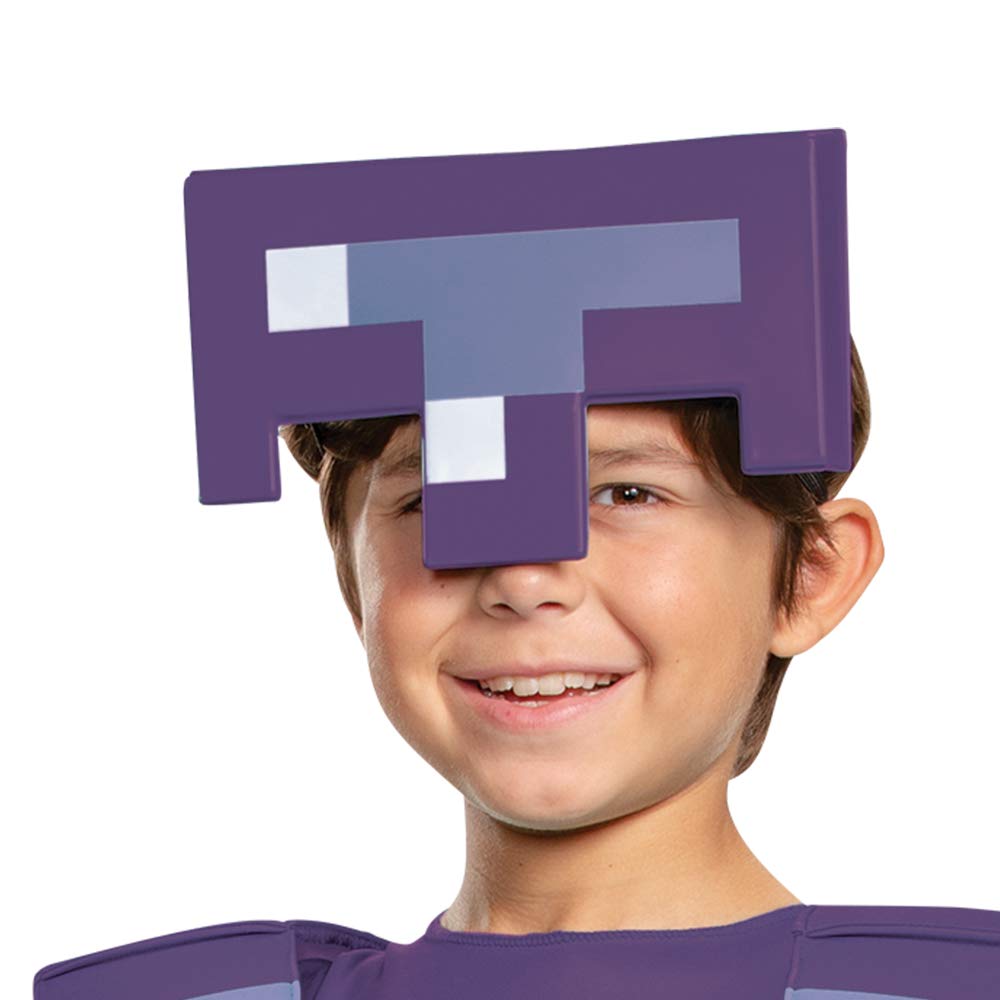 Costume Minecraft Enfant Armure Diamant Enchantée – Déguisement Halloween Officiel 7-8 Ans