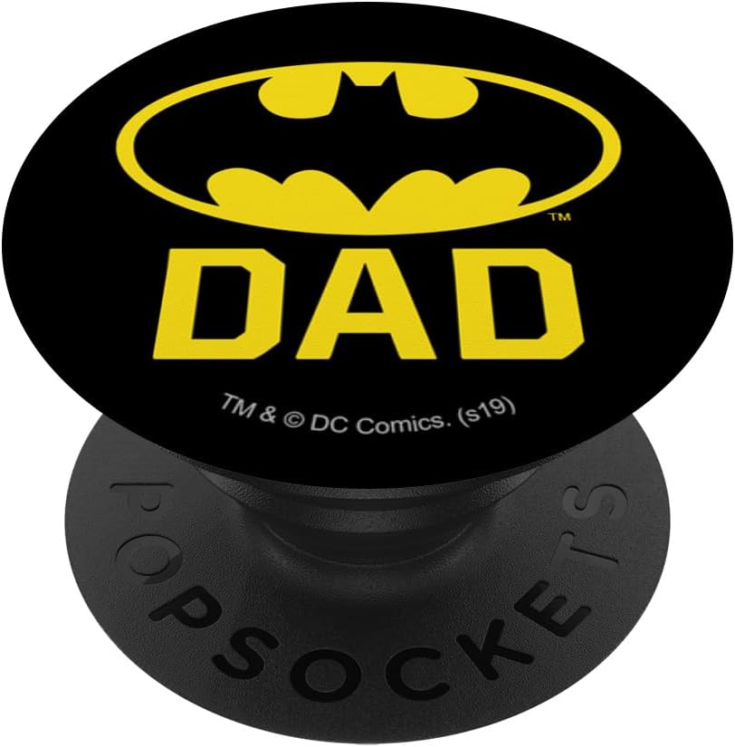 Batman Bat Dad Shield Logo PopSockets PopWallet for MagSafe