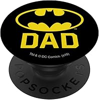 Vista 1 de Batman Bat Dad Shield Logo PopSockets Adhesive PopGrip