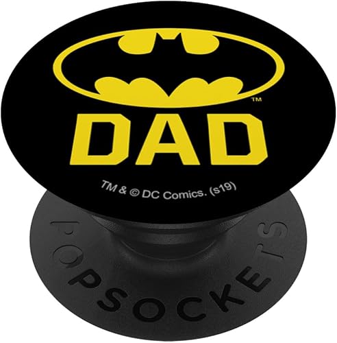 Batman Bat Dad Shield Logo PopSockets Swappable PopGrip