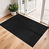 【EFFICACITÉ MAXIMALE - Boue et Humidité Éliminées】Finies les traces de pas! La surface en Polyester haute densité capture instantanément la boue, la poussière et l’humidité. Même les jours de pluie, profitez de sols secs et protégés sans efforts