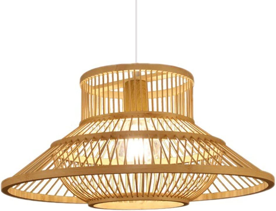 Lustre en osier et rotin bohème fait main plafonnier chic