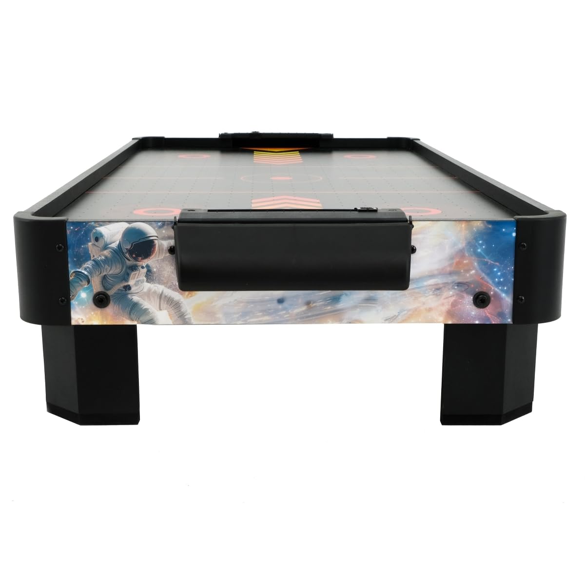 Airhockeytisch für Kinder ab 6 Jahre, Airhockey Game für Tisch mit Gebläse/Motor, Air Hockey Table Top Tischauflage für 2 Spieler inkl. 4x Pusher, 4x Pucks, Torzähler, Zero-G Battle 102x52x20 cm