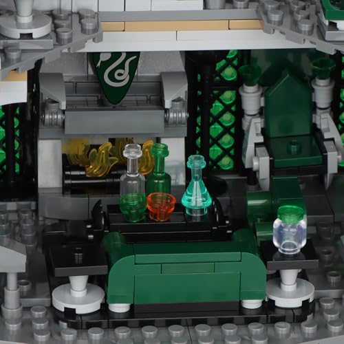 Image of Vziimo Common Room and Dorm Building Set, MOC Slthrin House Model Kit from The Movie, Collectible Idea Hary Gift for Teens Adults 14+ (1388pcs)