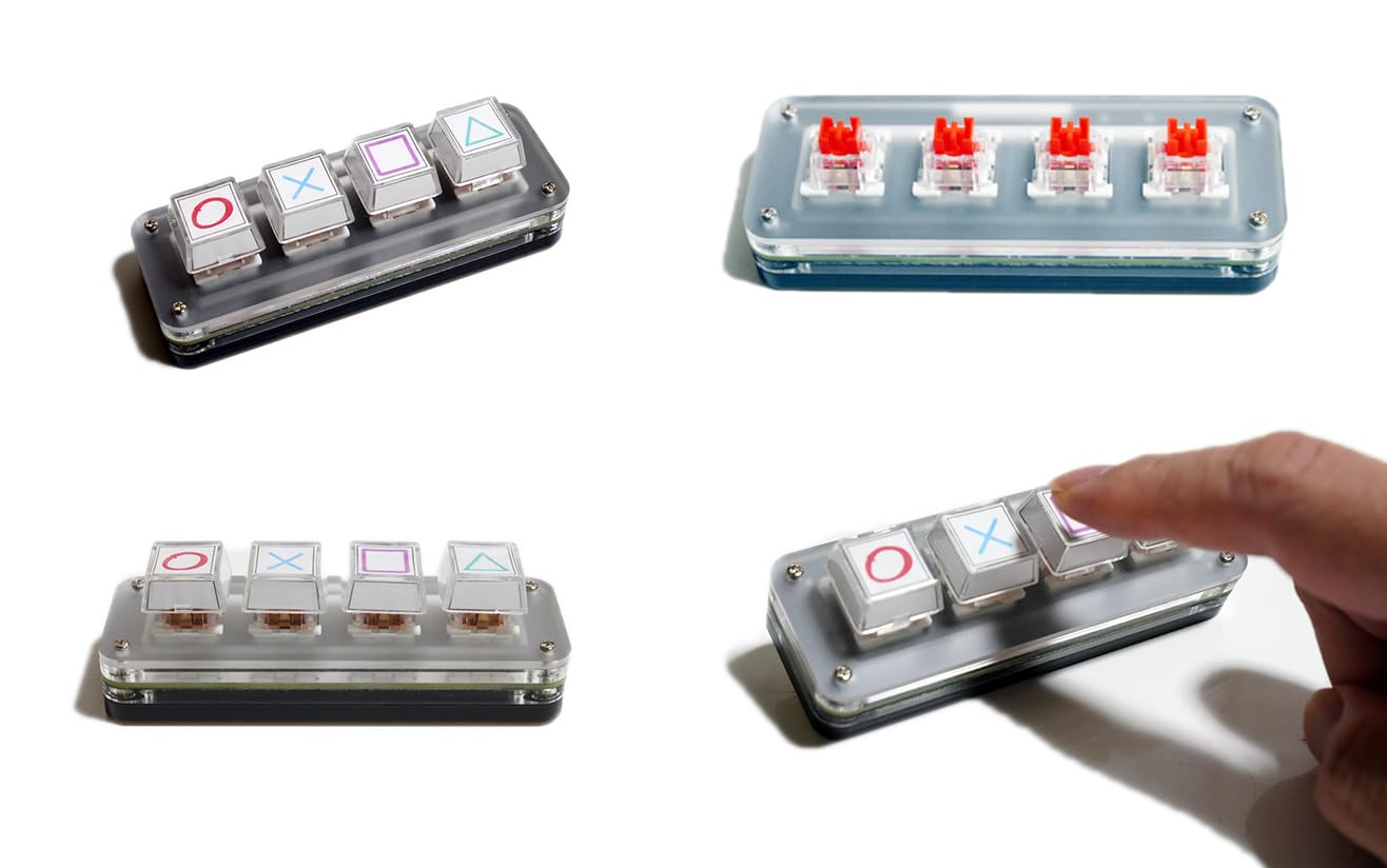 Amazon | XYZA 4ボタンプログラマブルキーボード「Tinykeyboard4ボタン