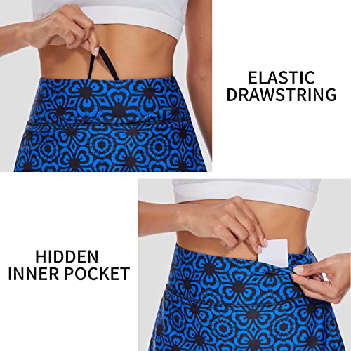 Image of M MOTEEPI Modest Knee Length Skorts Skirts for Women Tennis Athletic Golf Skort with Pockets UV Protection High Waist