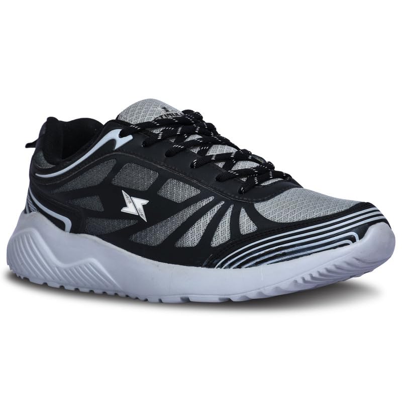 PARAGON K1214G Mens Grey Casual Sneakers with Breathable Upper Mesh, Cushioned Insoles, Lace up & Anti-Skid Soles | Comfortable Everyday Casual Shoes for Men Ideal for Outdoor Use (B0C7QGR8NN) Amazon Price History, Amazon Price Tracker