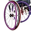 BDHXWCN 1 Paar Rolstoel Achterwiel Beschermende Mouw 22 “, Antislip Slijtvast/Hand Push Beschermhoes, Verbeter Grip en Tractie