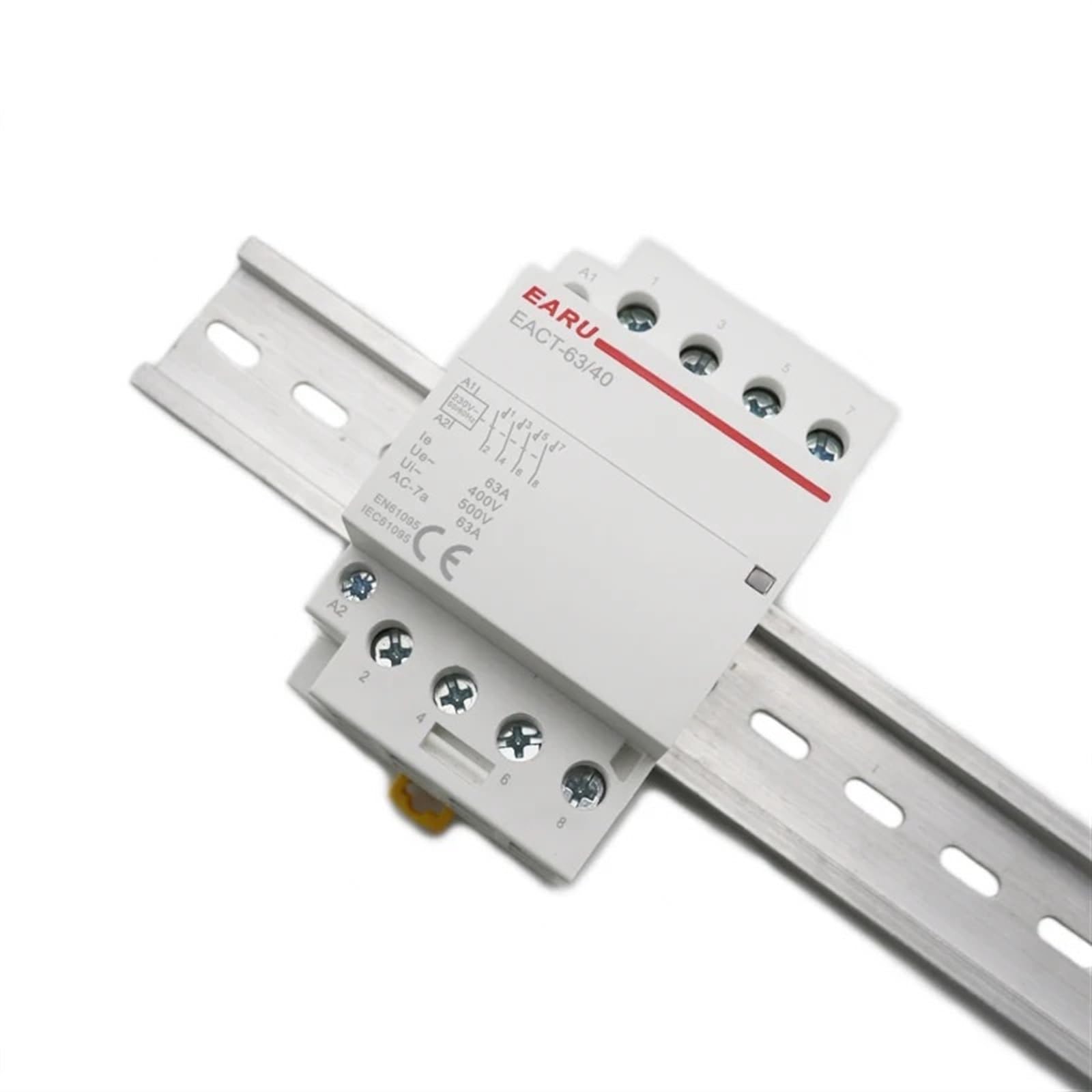 4P 32-63 A AC 220 V 230 V 50/60 Hz Szyna Din Domowa AC Modułowy przełącznik stycznika kontrolera 4NO 4NC 2NO 2NC Smart Home, inteligentny dom hotel(63A-4NC)