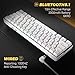 immagine 3KEMOVE Snowfox DK61 60% Tastiera meccanica da gioco senza fili/cablato Bluetooth 5. 1 Hot Swappable RGB Retroilluminato PBT Tasti Pieni Programmabili per Win/Mac (Interruttore Giallo Gateron)