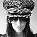 Vdaxvme Bejeweled Captain Hat Heavy Crystal Sailor Surprise Girl Boys For Carnivals Music Festival British Fashion