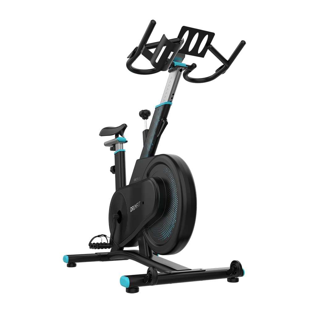 Cecotec Bicicletta Indoor DrumFit Indoor 7000 Magno Connected Resistenza Magnetica, Connettività Bluetooth, Design Compatto, Sella e Manubrio Ergonomici e Regolabili, Display LCD