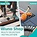 Wuno Shop 3 Pcs Permanent Roof Anchor,Roof Safety Anchor For Fall Protection, Metal Roofing Harness Anchor For Roof Safety Equipment, Roofing Anchor Hitch Clip Connects To Wood Surfaces - Black