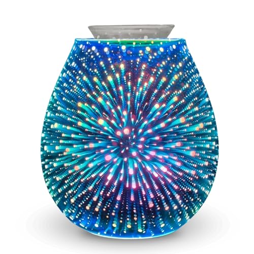 Zen’Arôme - Brûleur Cire Parfumée Calorya n°6 - Brûle Parfum Électrique pour Fondant Parfumé - Lampe à Parfum - Coupelle Amovible - Décor Effet 3D Original,...